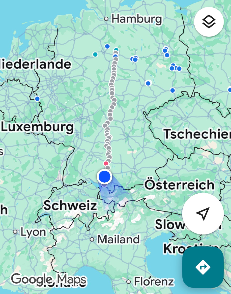 Brittas Übernachtungs-Weg